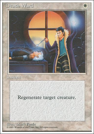 Magic the Gathering: 4th Edition (Base Set) card 21 Death Ward