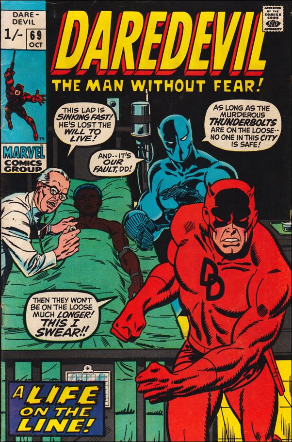 Daredevil (1964) issue 69-B UK Price Cover