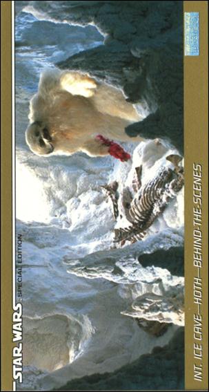 Star Wars Trilogy Special Edition Widevision  (Base Set) card 62 Int. Ice Cave - Hoth - Behind-the-Scenes
