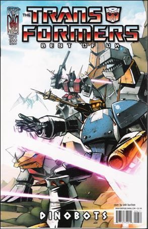 Transformers: Best of UK: Dinobots issue 6-B Josh Burcham Cover