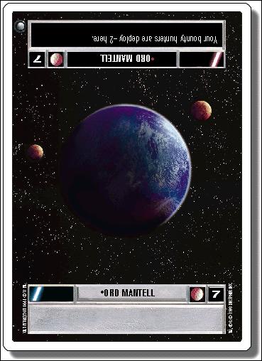 Star Wars: Hoth Revised (Base Set) card 70 Ord Mantell
