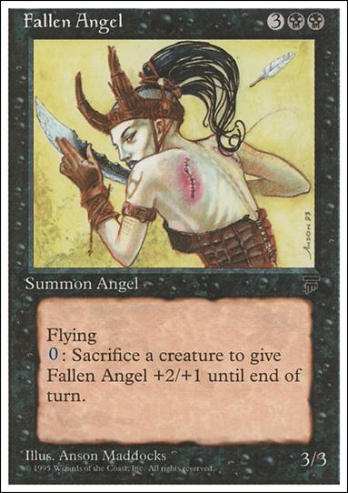 Magic the Gathering: Chronicles (Base Set) card 33 Fallen Angel