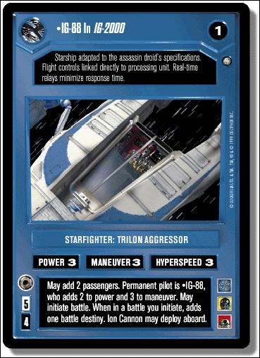 Star Wars: Enhanced Jabba's Palace (Base Set) card 6 IG-88 In IG-2000