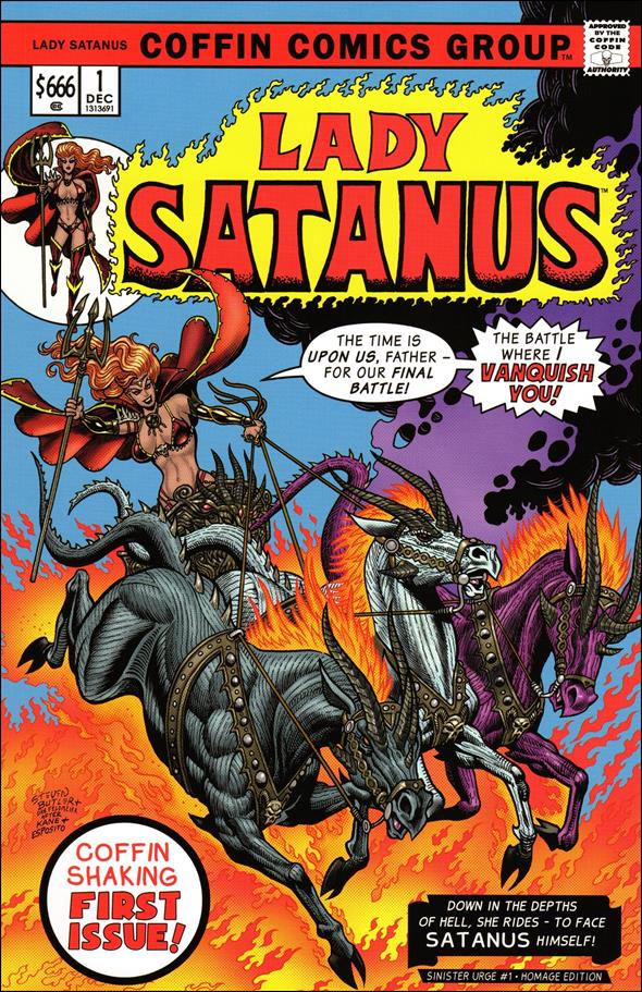 Lady Satanus: Sinister Urge (2023) issue 1-B Steven Butler Homage Edition
