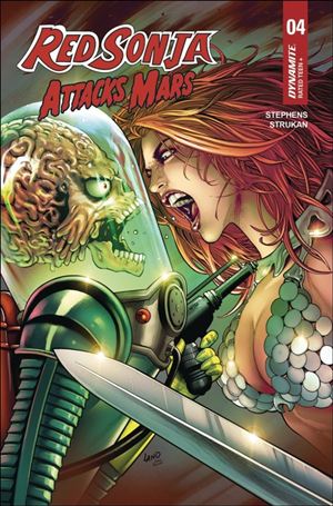 Red Sonja Attacks Mars issue 4.00-C Greg Land Cardstock Cover