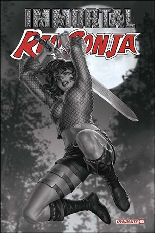 Immortal Red Sonja issue 5-O Junggeun Yoon 7 Copy FOC B&W Incentive Cover