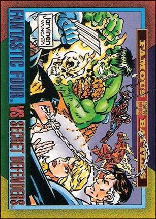 Marvel Universe: Series 4 (Base Set) card 174 Fantastic Four vs Secret Defenders