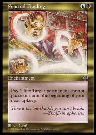Magic the Gathering: Mirage (Base Set) card 284 Spatial Binding