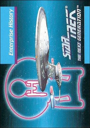 Star Trek: The Next Generation - Inaugural Edition (Base Set) card 44 Enterprise History