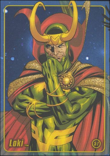 Marvel Heroes Figure Factory: Series 1 (Base Set) card 57 Loki