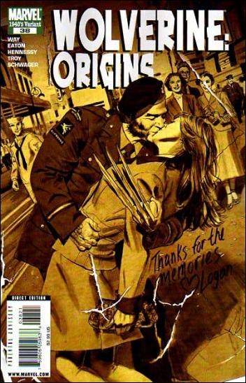 Wolverine: Origins issue 38-B Mike Mayhew 1:10 40's Decade Cover