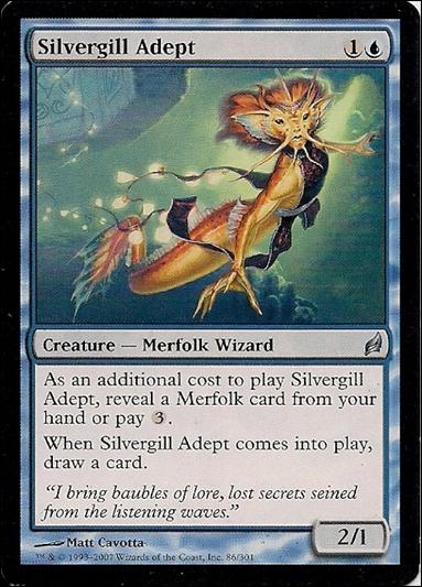Magic the Gathering: Lorwyn (Base Set) card 86 Silvergill Adept