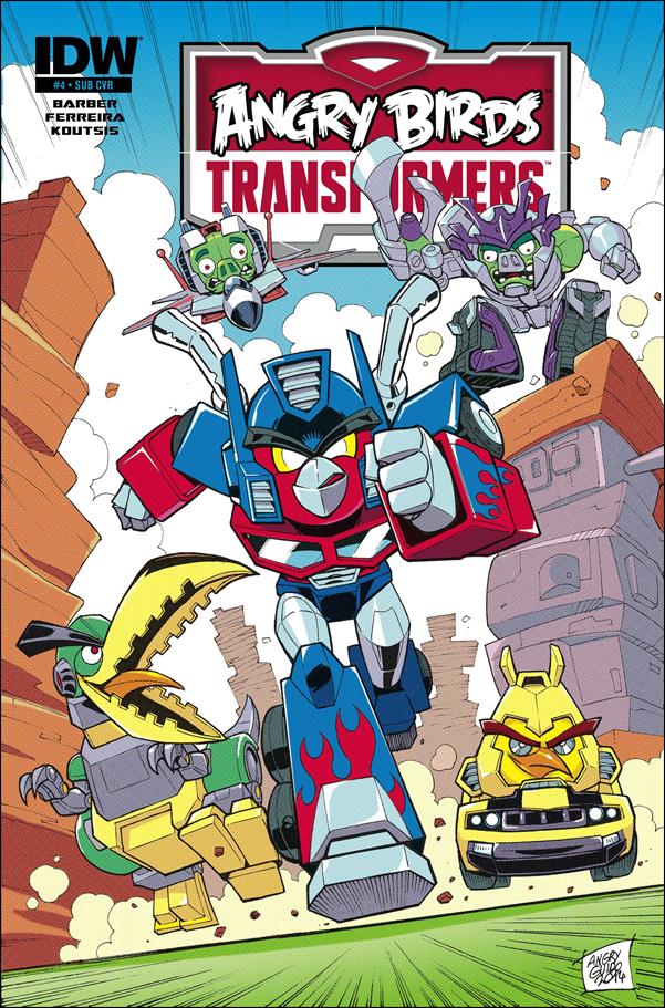 Angry Birds Transformers issue 4-B Guido Guidi Subscription Cover