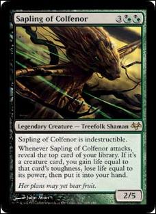 Magic the Gathering: Eventide (Base Set) card 128 Sapling of Colfenor