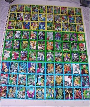 X-Force (Uncut Sheet) card 1 Full Set