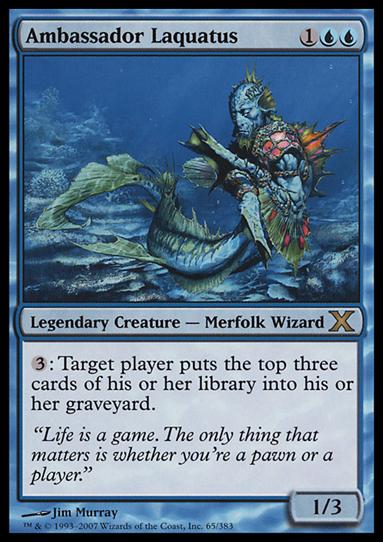 Magic the Gathering: 10th Edition (Base Set) card 65 Ambassador Laquatus