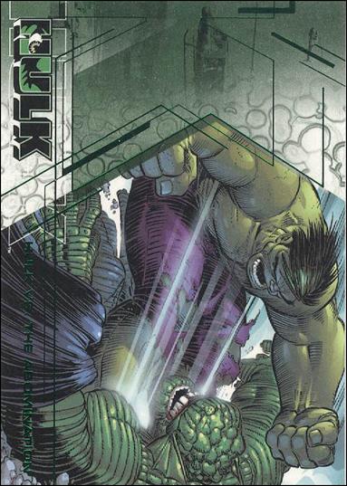 Hulk Film and Comic Cards (Base Set) card 63 The Hulk vs The Abomination