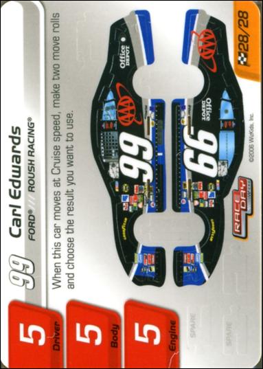 NASCAR Race Day 2006 Series 1 (Base Set) card 28.1 Carl Edwards