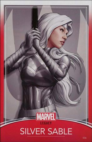 Silver Sable & The Wild Pack issue 36-B John Tyler Christopher Trading Card Cover 
