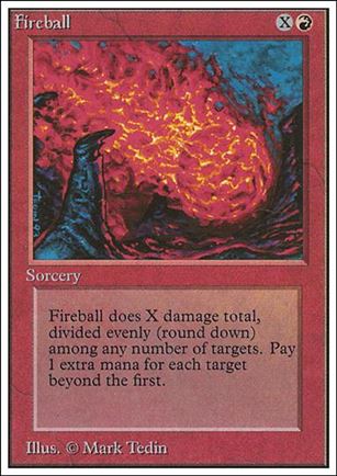 Magic the Gathering: Unlimited (Base Set) card 150 Fireball