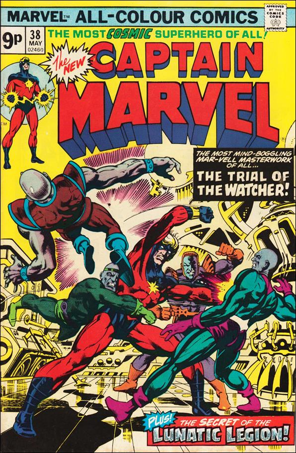 Captain Marvel (1968) issue 38-B UK Price Cover