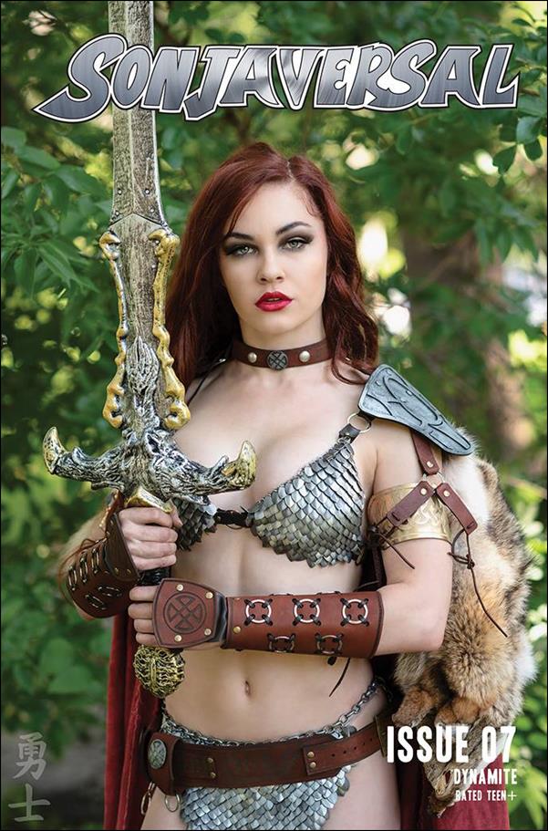 Sonjaversal issue 7-E Cosplay Photo Cover