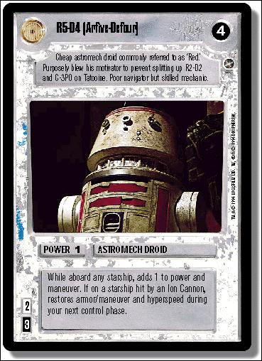 Star Wars: A New Hope Limited (Base Set) card 97 R5-D4 (Arfive-Defour)