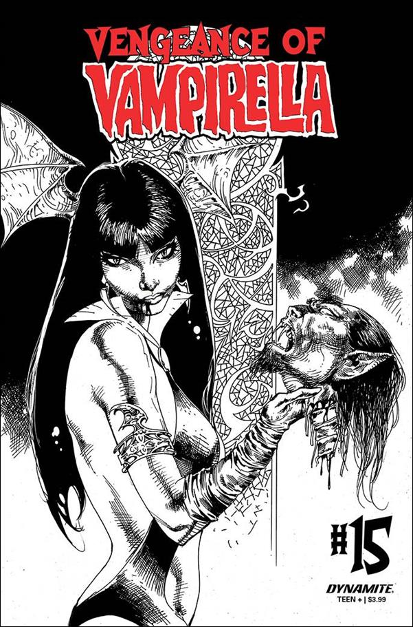 Vengeance of Vampirella (2019) issue 15-G Roberto Castro 1:11 Black & White Cover