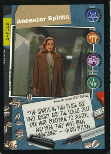 X-Files: The Truth Is Out There (Base Set) card XF97-0144v2 Ancestor Spirits