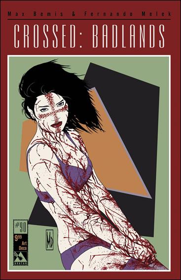 Crossed: Badlands issue 90-F Art Deco Cover