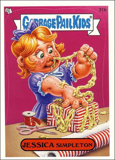 Garbage Pail Kids All-New Series 4 (Base Set) card 31b Jessica Simpleton