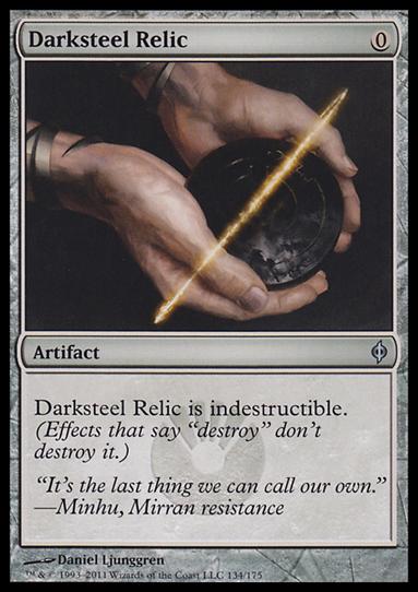 Magic the Gathering: New Phyrexia card 134 Darksteel Relic