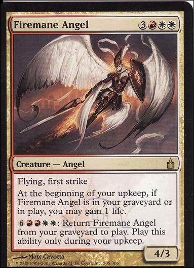 Magic the Gathering: Ravnica (Base Set)  card 205 Firemane Angel