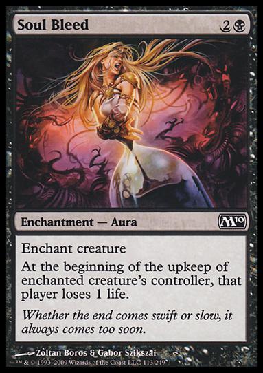Magic the Gathering: 2010 Core Set (Base Set) card 113 Soul Bleed