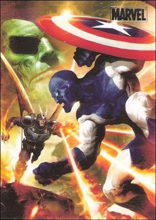 Marvel Heroes and Villains (Silver Foil Parallel Base Set) card 55 Major Victory vs Starhawk