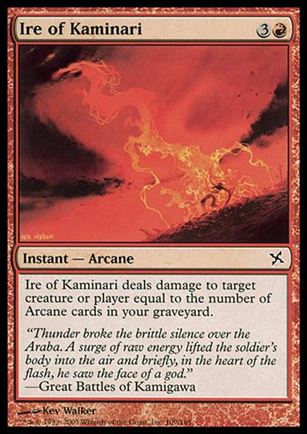 Magic the Gathering: Betrayers of Kamigawa (Base Set) card 109 Ire of Kaminari