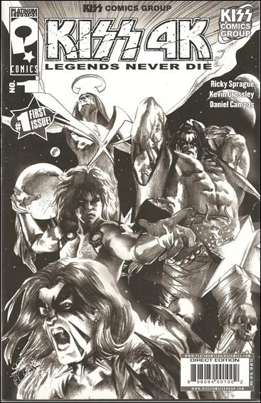 KISS4K: Legends Never Die issue 1-B Black and White Cover