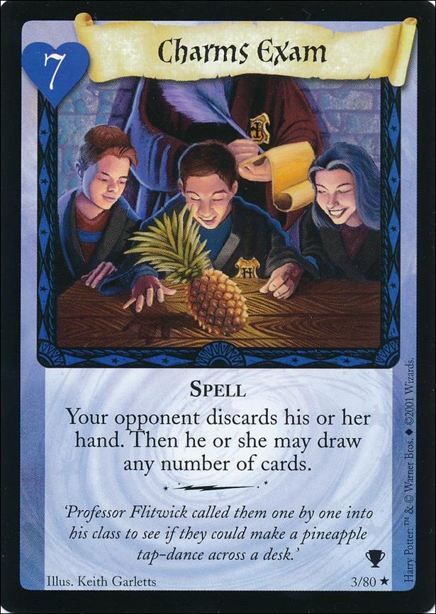 Harry Potter: Quidditch Cup (Base Set) card 3 Charms Exam