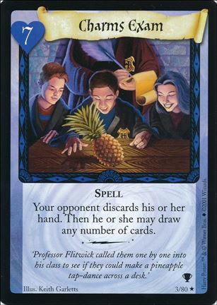 Harry Potter: Quidditch Cup (Base Set) card 3 Charms Exam