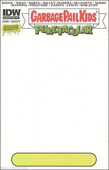 Garbage Pail Kids Comic-Book Puke-Tacular issue One-Shot-B Blank Subscription Cover
