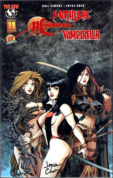Witchblade/Magdalena/Vampirella: Untold Story issue 1-M Adams Red Foil Cover (Signed by Joyce Chin) 1/200