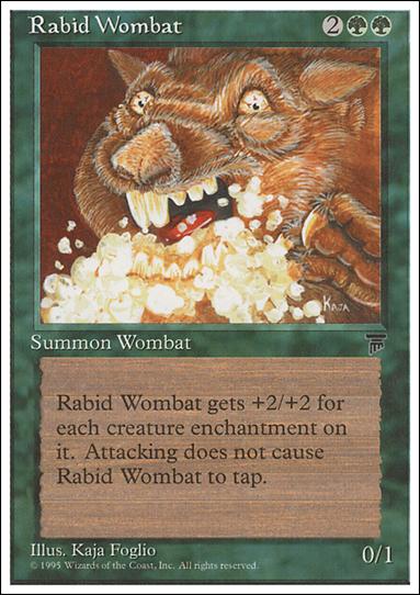 Magic the Gathering: Chronicles (Base Set) card 67 Rabid Wombat