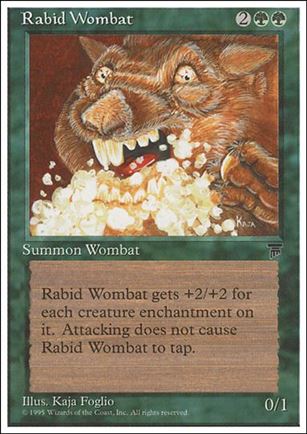 Magic the Gathering: Chronicles (Base Set) card 67 Rabid Wombat