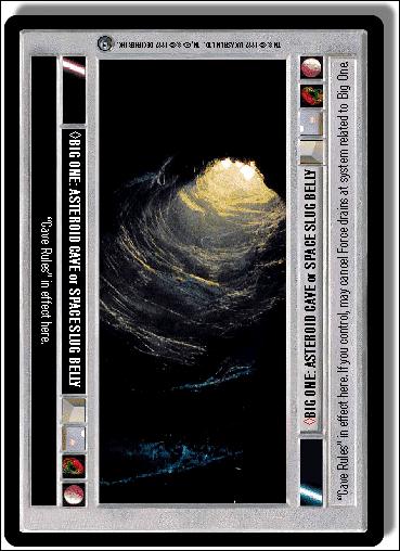Star Wars: Dagobah Limited (Base Set) card 172 Big One: Asteroid Cave or Space Slug Belly