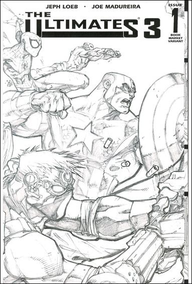 Ultimates 3 issue 1-G Heroes Sketch Cover Book Market Edition