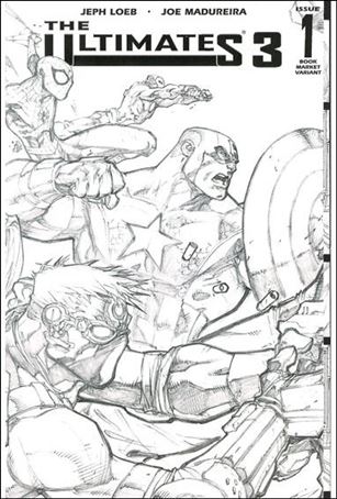 Ultimates 3 issue 1-G Heroes Sketch Cover Book Market Edition