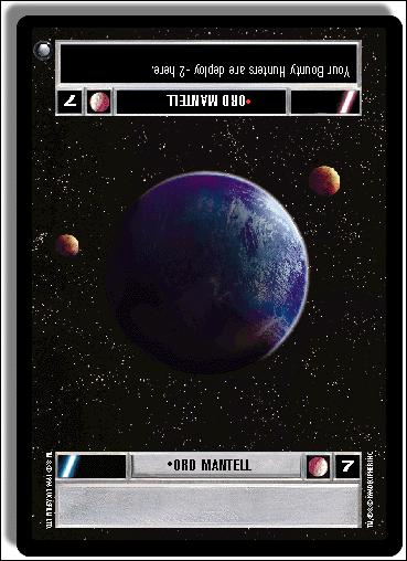 Star Wars: Hoth Limited (Base Set) card 70 Ord Mantell