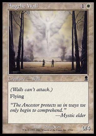 Magic the Gathering: Odyssey (Base Set) card 3 Angelic Wall