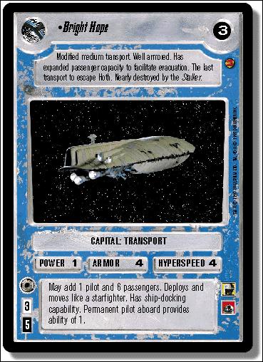Star Wars: Cloud City Limited (Base Set) card 176 Bright Hope