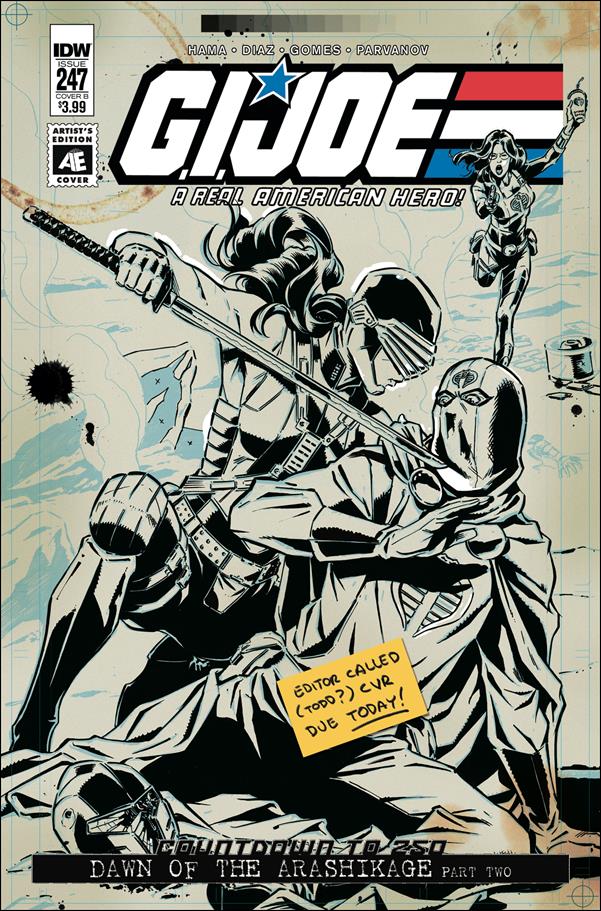 G.I. Joe: A Real American Hero issue 247-B S L Gallant Artist's Edition Cover